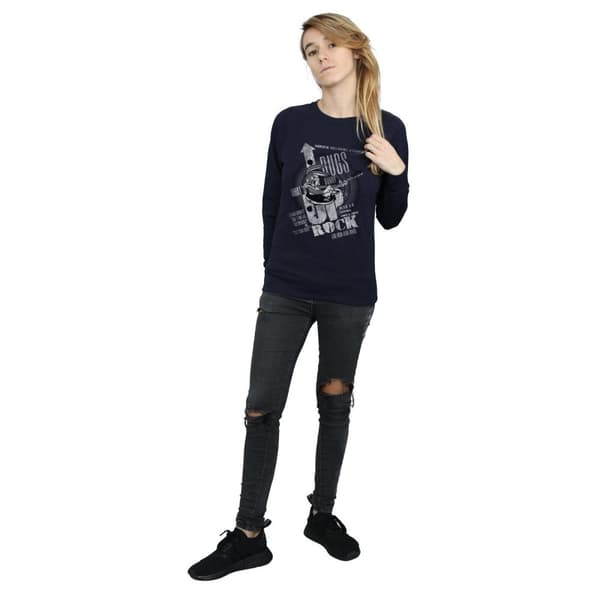 Looney Tunes Womens/Ladies Bugs Bunny What´s Up Rock Sweatshirt
