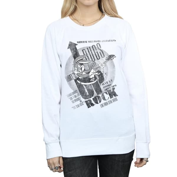 Looney Tunes Womens/Ladies Bugs Bunny What´s Up Rock Sweatshirt