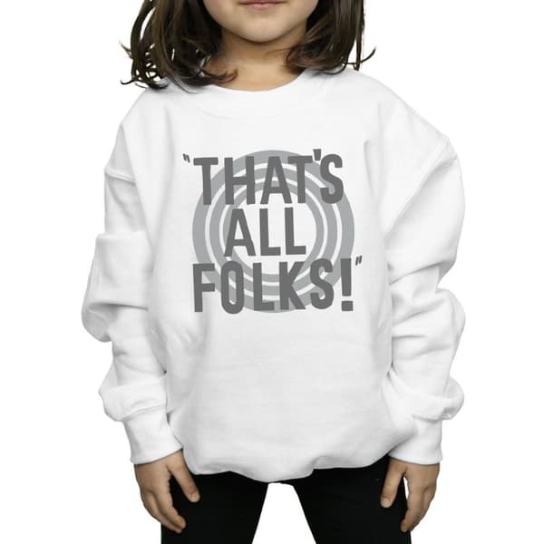 Looney Tunes Girls That´s All Folks Text Sweatshirt