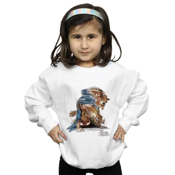 Disney Girls Beauty And The Beast Beast Sketch Sweatshirt