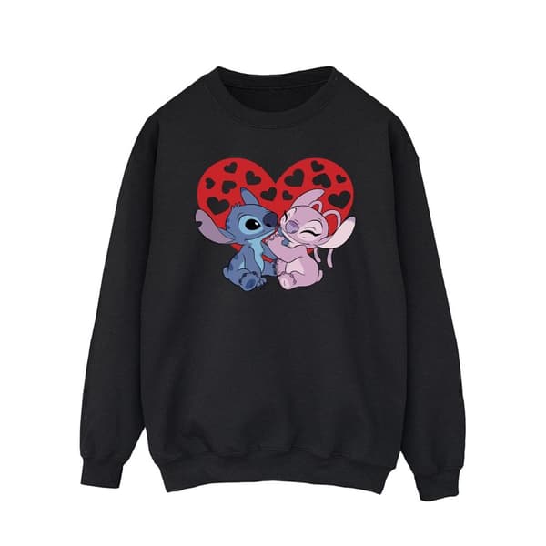 Disney Lilo & Stitch Hearts Sweatshirt - Herrar