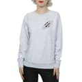 Miniatyrbillede 3 af 5: Supernatural Womens/Ladies Symbol Scratch Sweatshirt
