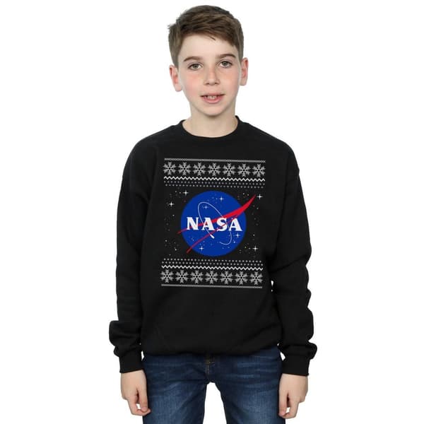NASA Boys Classic Fair Isle Sweatshirt
