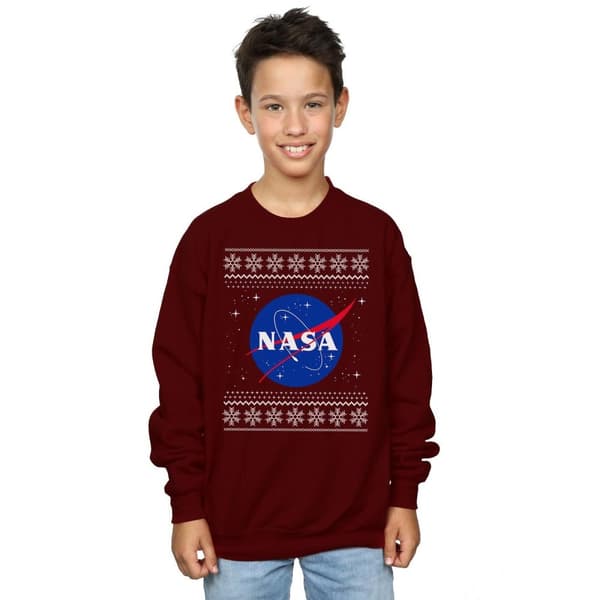 NASA Boys Classic Fair Isle Sweatshirt