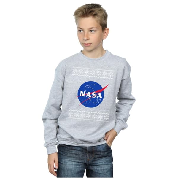 NASA Boys Classic Fair Isle Sweatshirt