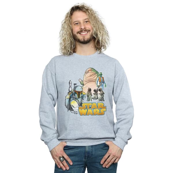 Star Wars Mens Vintage Montage Sweatshirt