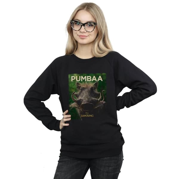 Disney Womens/Ladies The Lion King Movie Pumbaa Poster Sweatshirt