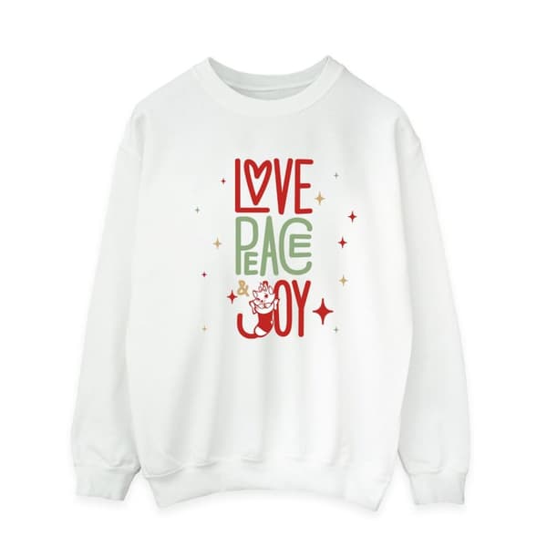 Disney Herr The Aristocats Marie Love Peace Joy Sweatshirt