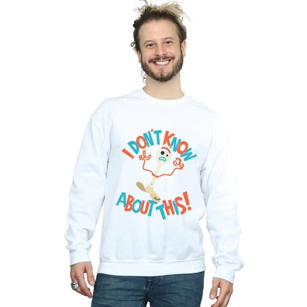 Disney Mens Toy Story 4 Forky I Dont Know About This Sweatshirt