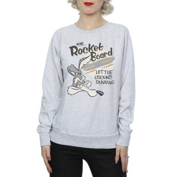 Looney Tunes Wile E Coyote Rocket Board - Sweatshirt för kvinnor/damer
