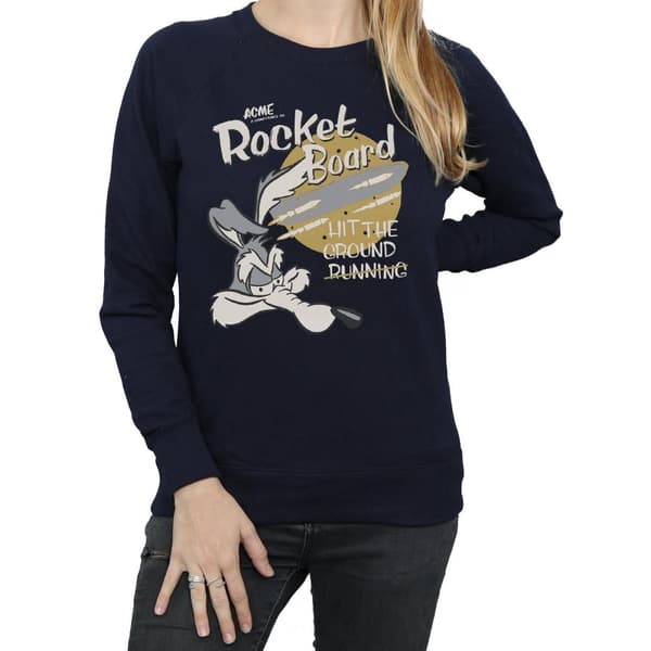Looney Tunes Wile E Coyote Rocket Board - Sweatshirt för kvinnor/damer