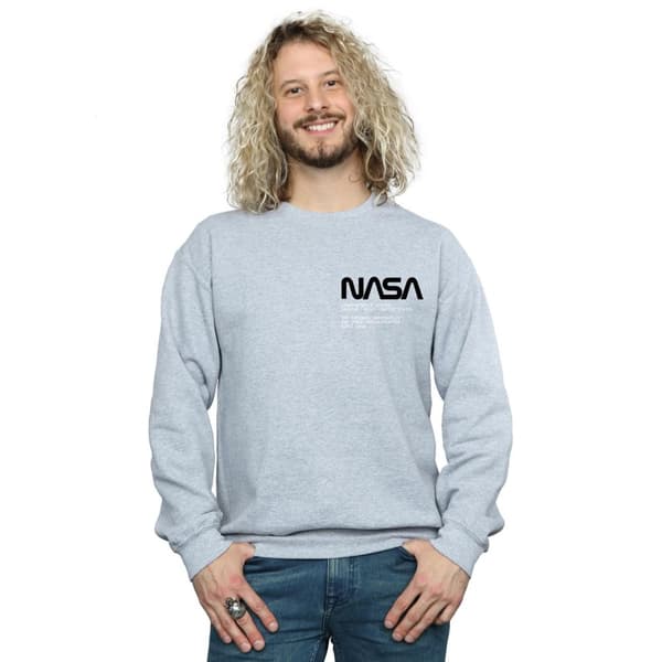 NASA Mens Johnson Worm Pocket Print Sweatshirt