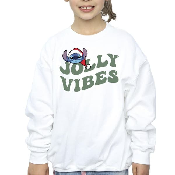 Disney Girls Lilo & Stitch Jolly Chilling Vibes Sweatshirt