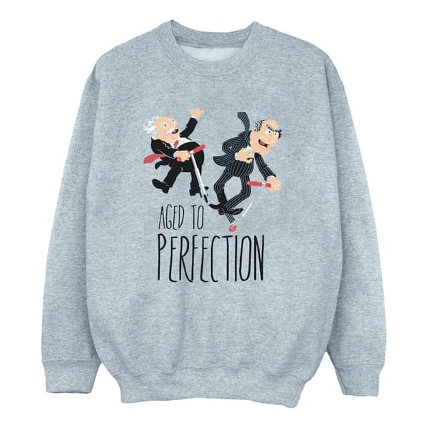 Disney Mens The Muppets Aged to Perfection Sweatshirt