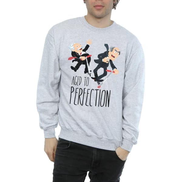Disney Mens The Muppets Aged to Perfection Sweatshirt