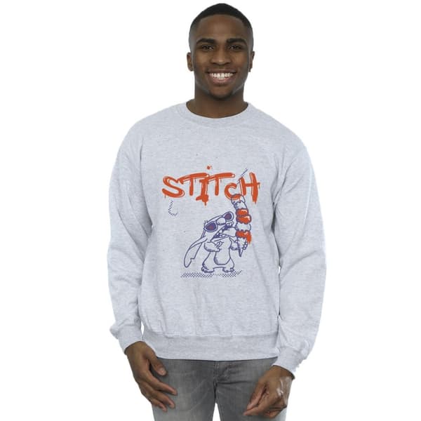 Disney Mens Lilo & Stitch Ice Creams Sweatshirt