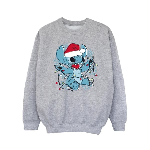 Disney Lilo And Stitch-julbelysning Sketch-tröja för flickor