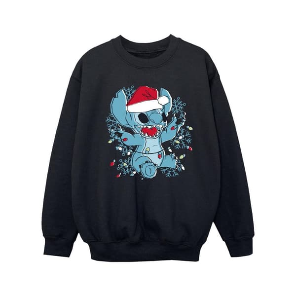 Disney Lilo And Stitch-julbelysning Sketch-tröja för flickor