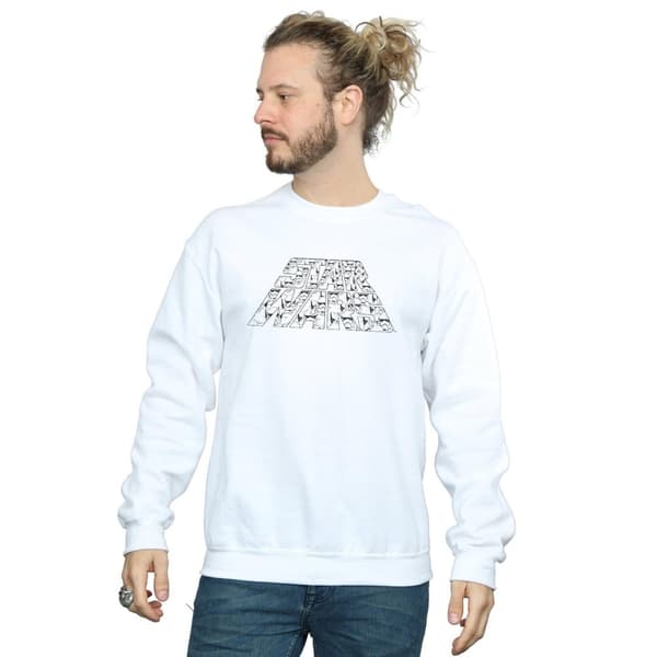Star Wars: The Rise of Skywalker Herr Star Wars The Rise Of Skywalker Trooper Sweatshirt med fylld logotyp