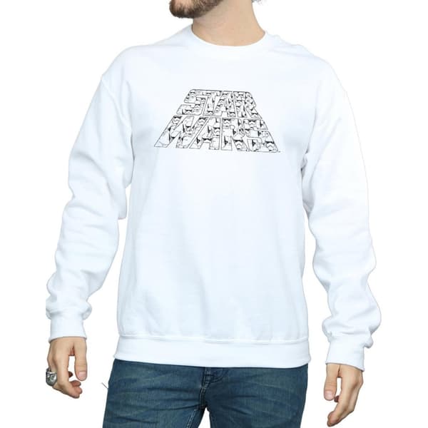 Star Wars: The Rise of Skywalker Mens Star Wars The Rise Of Skywalker Trooper Filled Logo Sweatshirt