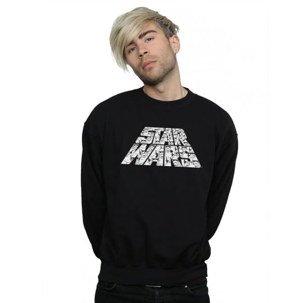 Star Wars: The Rise of Skywalker Mens Star Wars The Rise Of Skywalker Trooper Filled Logo Sweatshirt