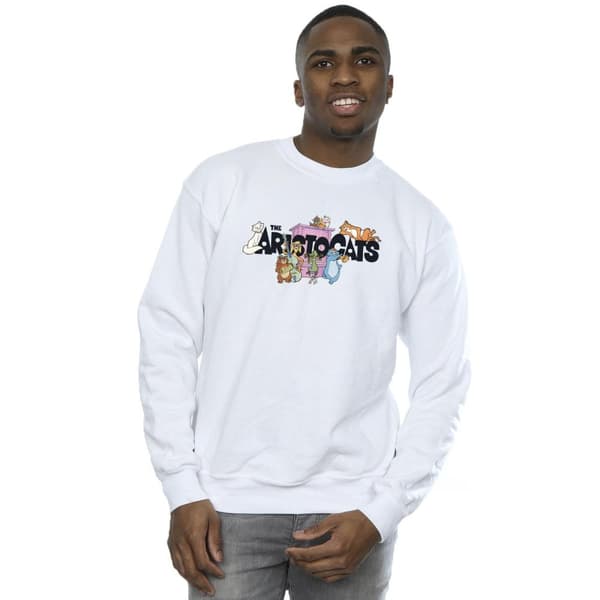 Disney Mens The Aristocats Music Logo Sweatshirt