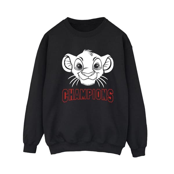 Disney Womens/Ladies The Lion King Simba Face Champion Sweatshirt