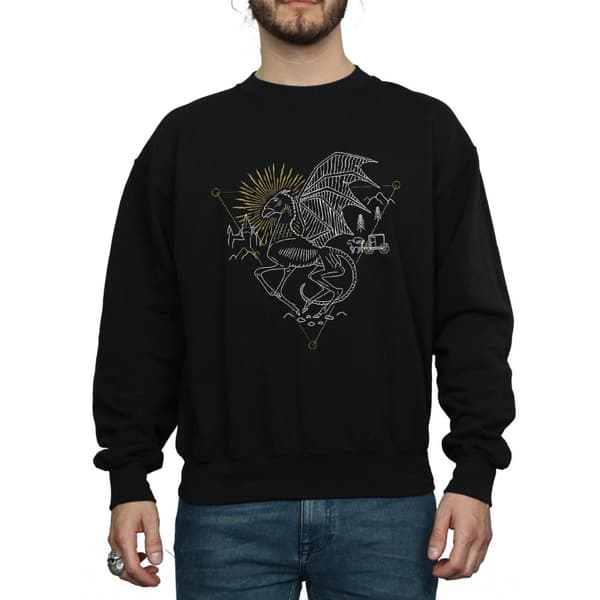 Harry Potter Mens Thestral Line Art Sweatshirt