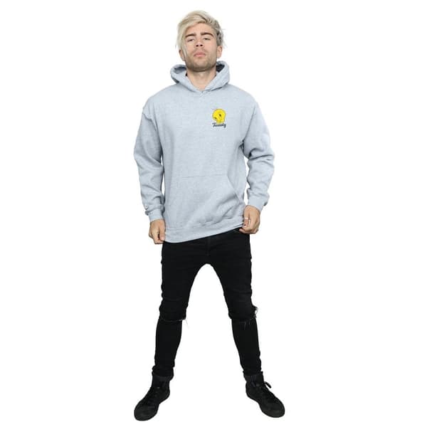 Looney Tunes Mens Tweety Pie Head Hoodie