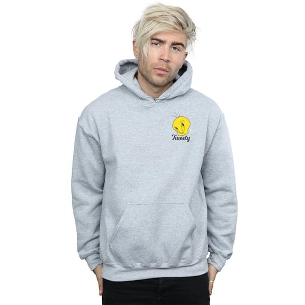 Looney Tunes Mens Tweety Pie Head Hoodie