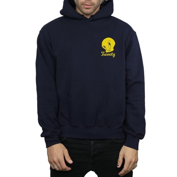 Looney Tunes Mens Tweety Pie Head Hoodie