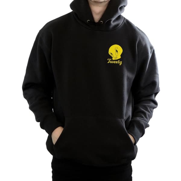 Looney Tunes Mens Tweety Pie Head Hoodie