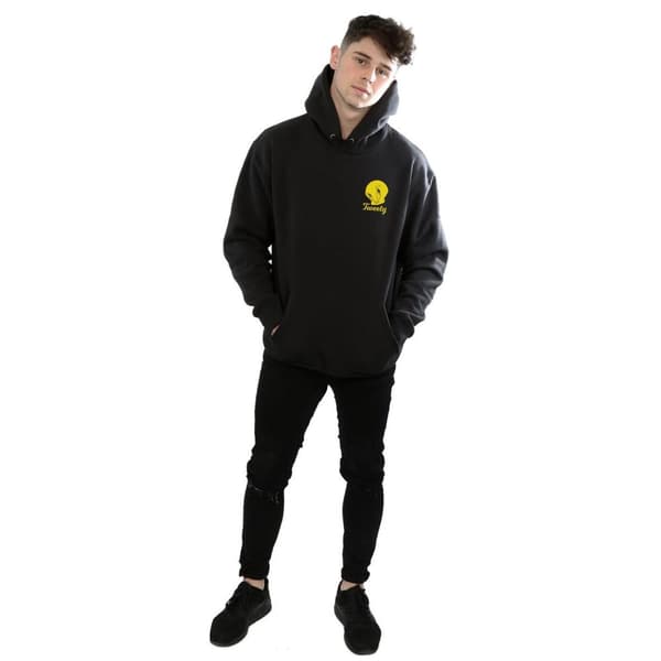 Looney Tunes Mens Tweety Pie Head Hoodie