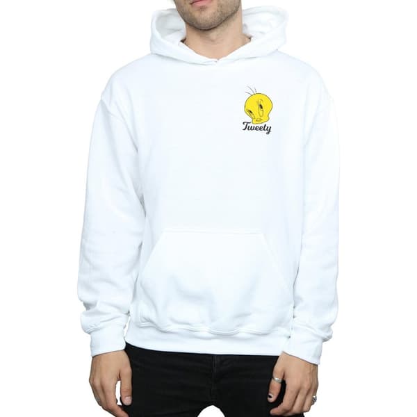 Looney Tunes Mens Tweety Pie Head Hoodie