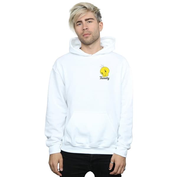 Looney Tunes Mens Tweety Pie Head Hoodie