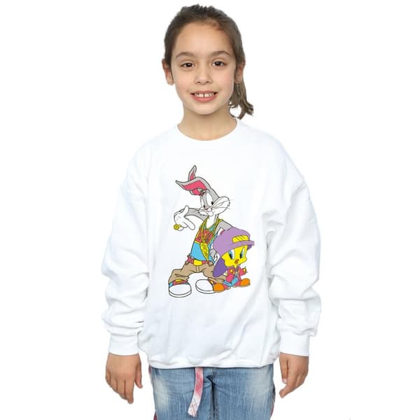 Looney Tunes Hip Hop-tröja för flickor - Bugs And Tweety