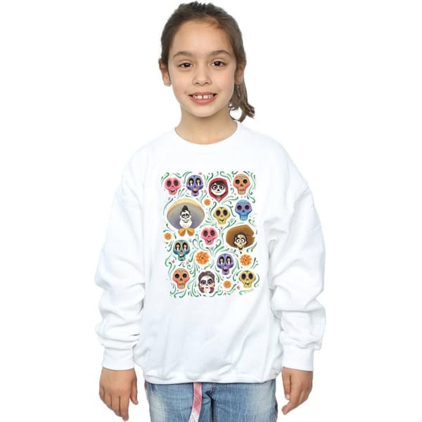 Disney Girls Coco Heads Pattern Sweatshirt