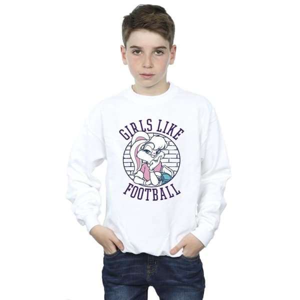 Looney Tunes Boys Lola Bunny Girls Like Football Sweatshirt