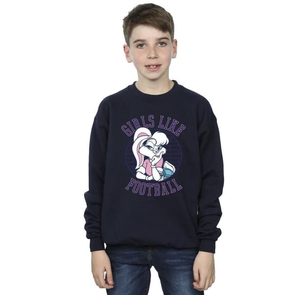 Looney Tunes Boys Lola Bunny Girls Like Football Sweatshirt