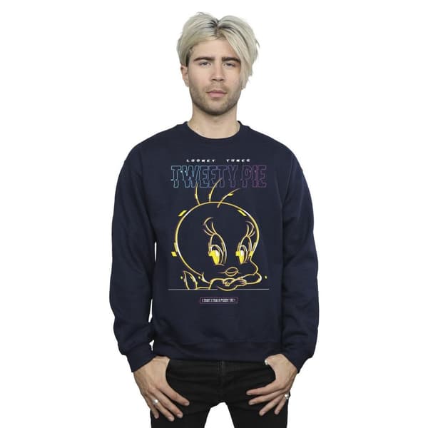 Looney Tunes Sweatshirt Tweety Glitch för herrar