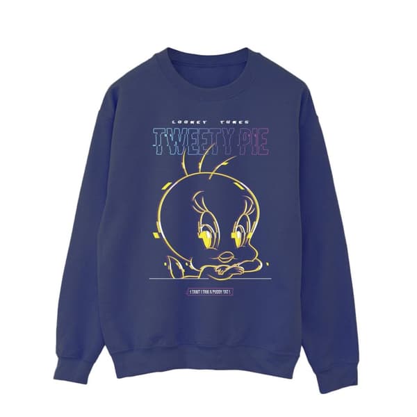 Looney Tunes Sweatshirt Tweety Glitch för herrar