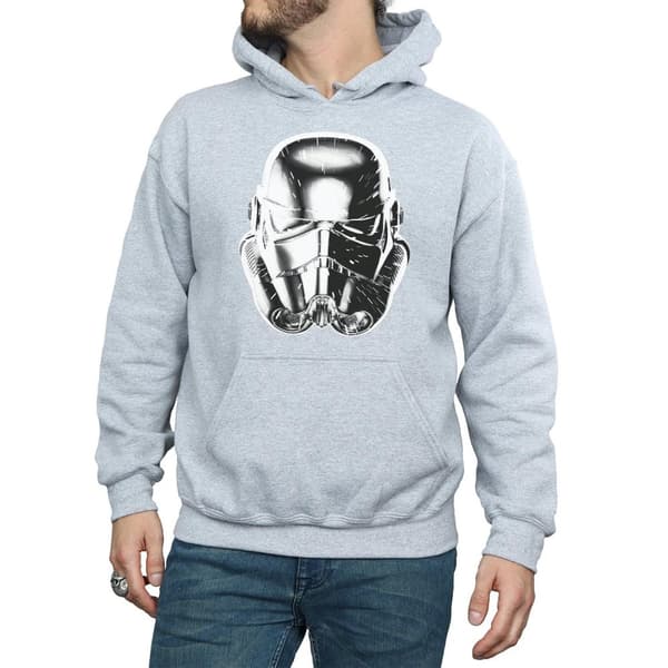 Star Wars Mens Stormtrooper Warp Speed Helmet Hoodie