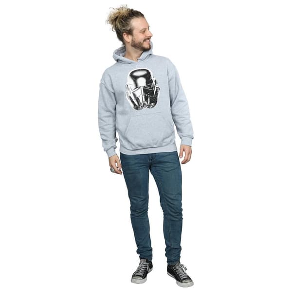 Star Wars Mens Stormtrooper Warp Speed Helmet Hoodie
