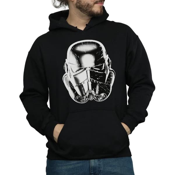 Star Wars Mens Stormtrooper Warp Speed Helmet Hoodie