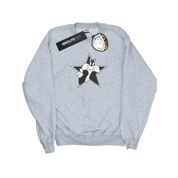Looney Tunes Womens/Ladies Sylvester Mono Star Sweatshirt