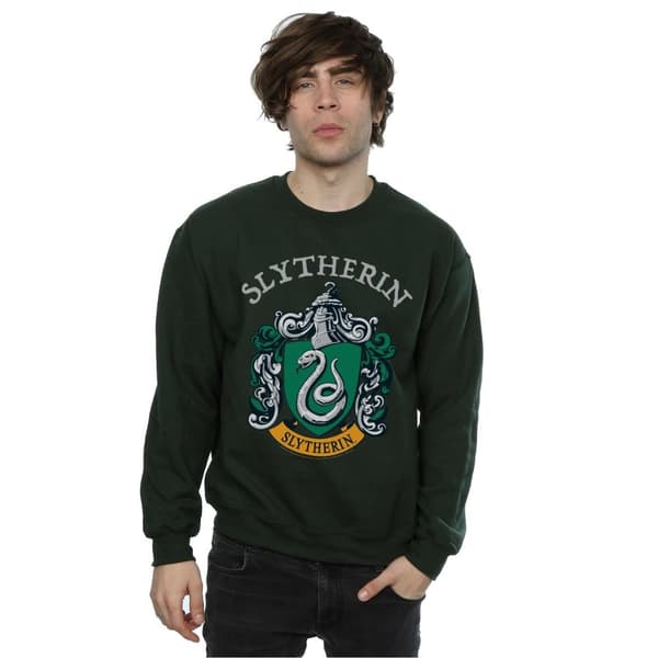 Harry Potter Mens Slytherin Crest Sweatshirt