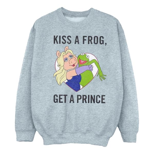 Disney Mens The Muppets Kiss A Frog Sweatshirt