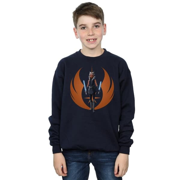 Star Wars Boys Clone Wars Ahsoka Rebel Pose Sweatshirt