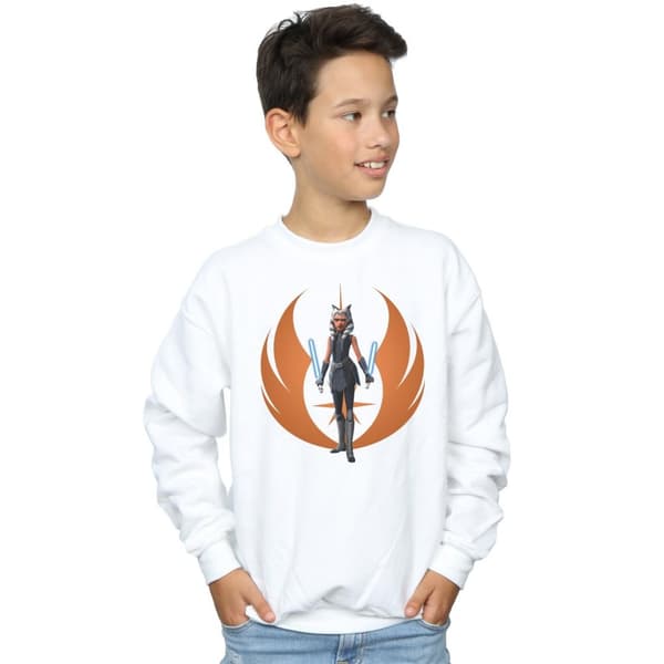Star Wars Boys Clone Wars Ahsoka Rebel Pose Sweatshirt