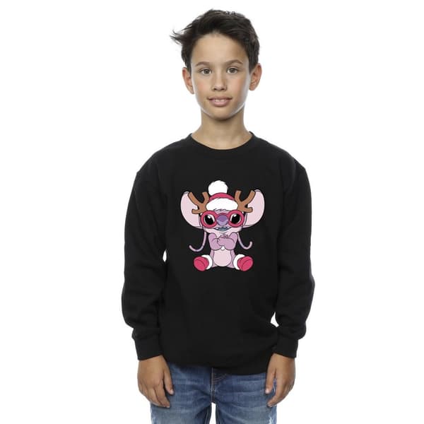 Disney Boys Lilo & Stitch Angel Reindeer Sweatshirt
